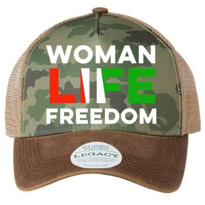 Woman Life Freedom Stand With Women Freedom Legacy Tie Dye Trucker Hat