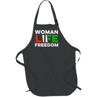 Woman Life Freedom Stand With Women Freedom Full-Length Apron With Pockets