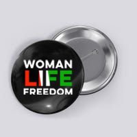 Woman Life Freedom Stand With Women Freedom Button