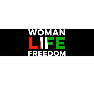 Woman Life Freedom Stand With Women Freedom Bumper Sticker