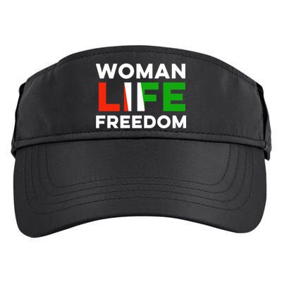 Woman Life Freedom Stand With Women Freedom Adult Drive Performance Visor
