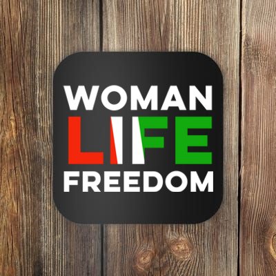 Woman Life Freedom Stand With Women Freedom Coaster