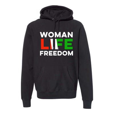 Woman Life Freedom Stand With Women Freedom Premium Hoodie