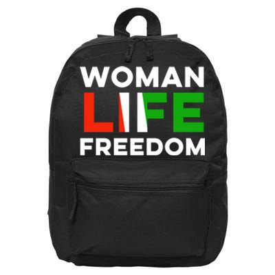 Woman Life Freedom Stand With Women Freedom 16 in Basic Backpack