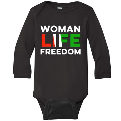 Woman Life Freedom Stand With Women Freedom Baby Long Sleeve Bodysuit