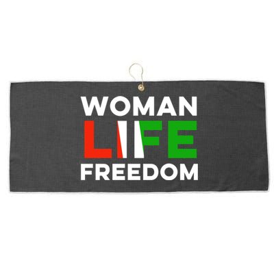 Woman Life Freedom Stand With Women Freedom Large Microfiber Waffle Golf Towel