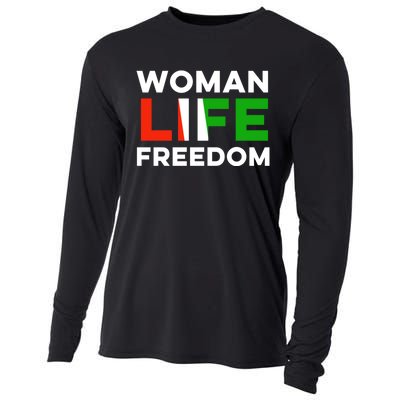 Woman Life Freedom Stand With Women Freedom Cooling Performance Long Sleeve Crew