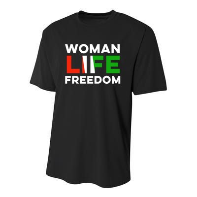 Woman Life Freedom Stand With Women Freedom Youth Performance Sprint T-Shirt