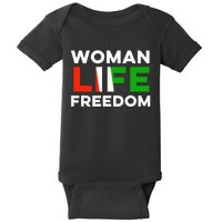 Woman Life Freedom Stand With Women Freedom Baby Bodysuit