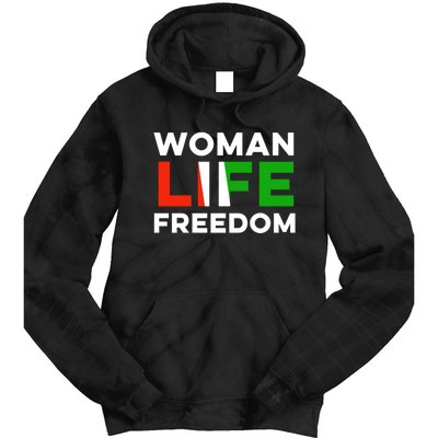 Woman Life Freedom Stand With Women Freedom Tie Dye Hoodie