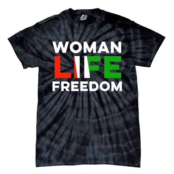 Woman Life Freedom Stand With Women Freedom Tie-Dye T-Shirt