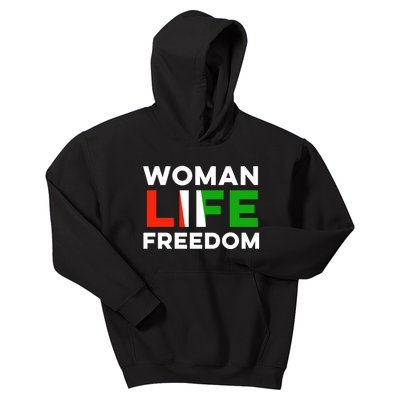 Woman Life Freedom Stand With Women Freedom Kids Hoodie