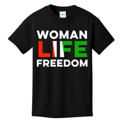 Woman Life Freedom Stand With Women Freedom Kids T-Shirt