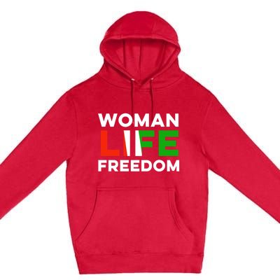 Woman Life Freedom Stand With Women Freedom Premium Pullover Hoodie