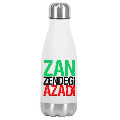 Woman Life Freedom Iran Zan Zendegi Azadi Persian Stainless Steel Insulated Water Bottle