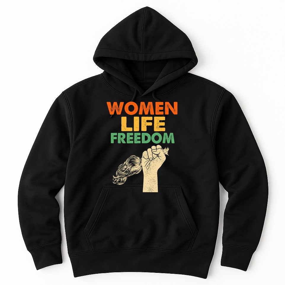 Women Life Freedom Iran Feminist Vintage Hoodie