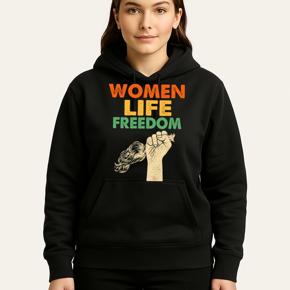 Women Life Freedom Iran Feminist Vintage Hoodie