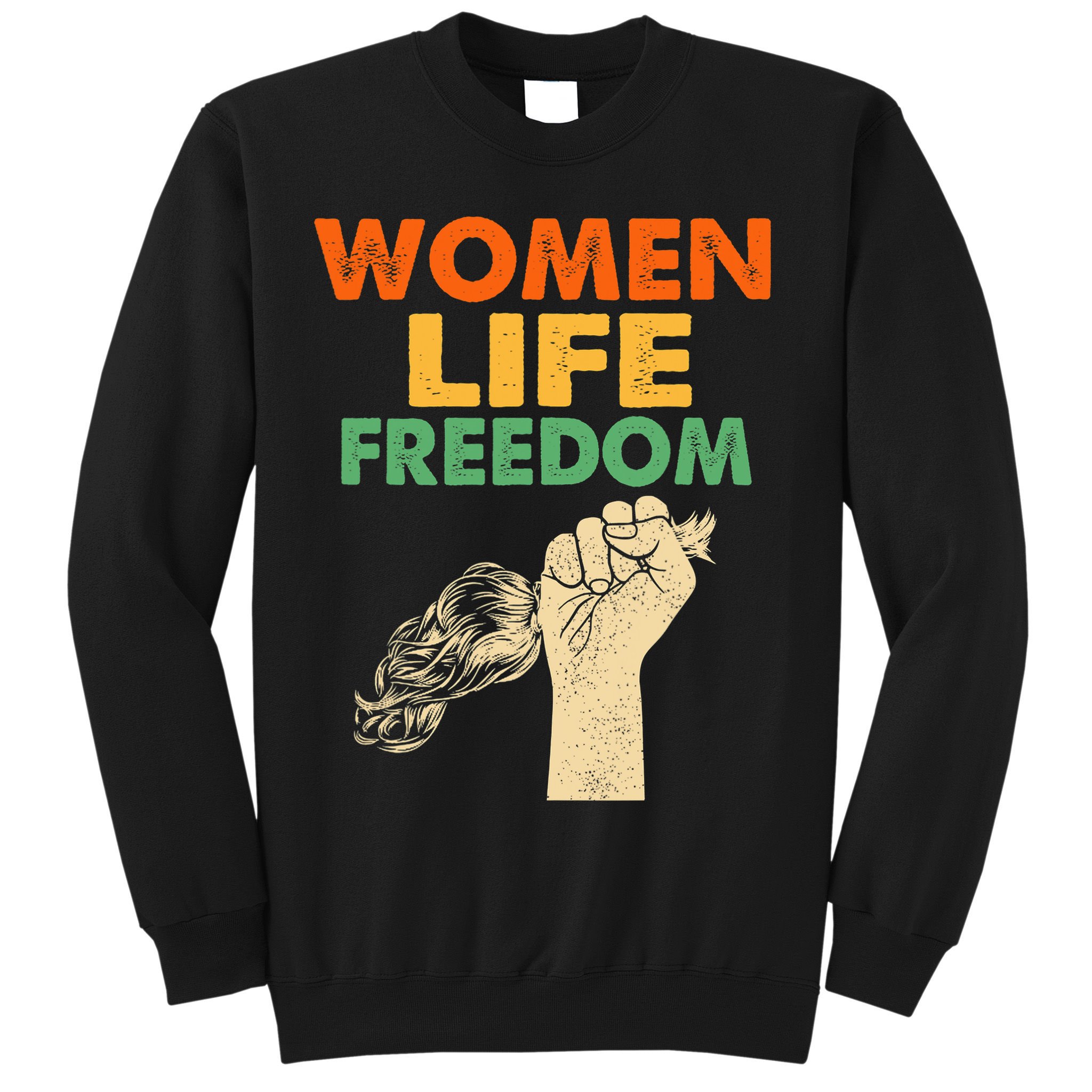 Women Life Freedom Iran Feminist Vintage Sweatshirt