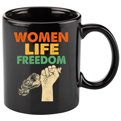 Women Life Freedom Iran Feminist Vintage 11oz C Handle Ceramic Mug