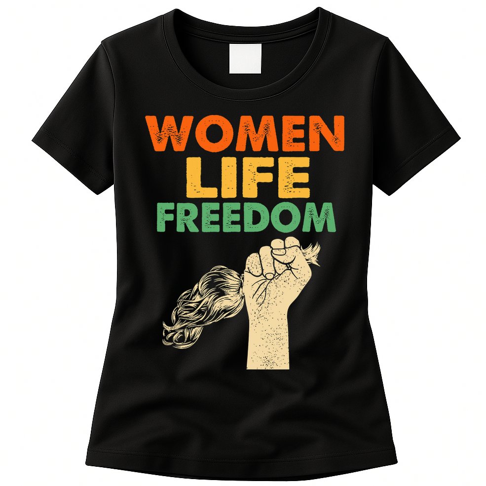 Women Life Freedom Iran Feminist Vintage Womens T-Shirt