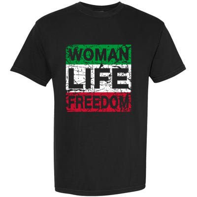 WOMAN LIFE FREEDOM IRAN RISE WITH THE WOMAN Support Woman Garment-Dyed Heavyweight T-Shirt