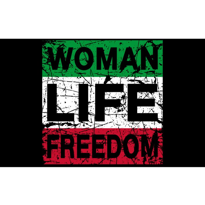 WOMAN LIFE FREEDOM IRAN RISE WITH THE WOMAN Support Woman Bumper Sticker