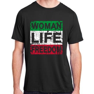 WOMAN LIFE FREEDOM IRAN RISE WITH THE WOMAN Support Woman Adult ChromaSoft Performance T-Shirt