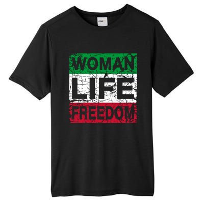 WOMAN LIFE FREEDOM IRAN RISE WITH THE WOMAN Support Woman Tall Fusion ChromaSoft Performance T-Shirt