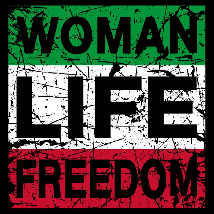 WOMAN LIFE FREEDOM IRAN RISE WITH THE WOMAN Support Woman Bucket Hat