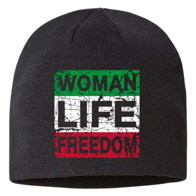 WOMAN LIFE FREEDOM IRAN RISE WITH THE WOMAN Support Woman Sustainable Beanie