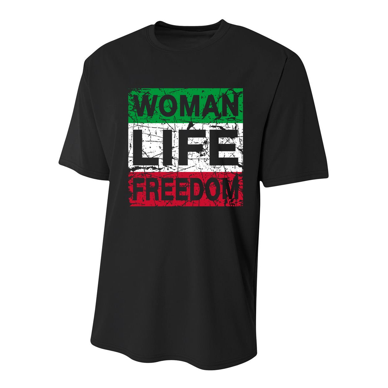 WOMAN LIFE FREEDOM IRAN RISE WITH THE WOMAN Support Woman Youth Performance Sprint T-Shirt