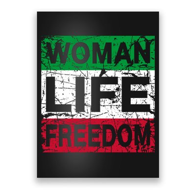 WOMAN LIFE FREEDOM IRAN RISE WITH THE WOMAN Support Woman Poster