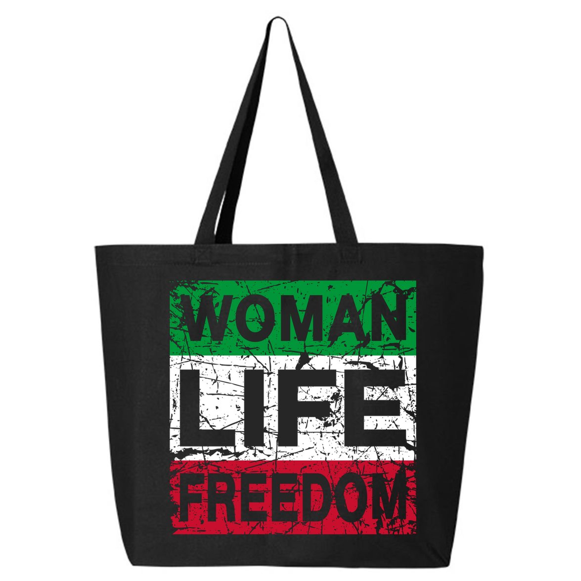 WOMAN LIFE FREEDOM IRAN RISE WITH THE WOMAN Support Woman 25L Jumbo Tote