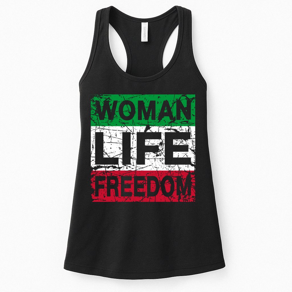 WOMAN LIFE FREEDOM IRAN RISE WITH THE WOMAN Support Woman Womens Tank Top