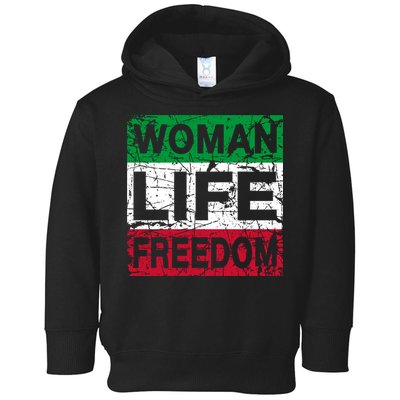 WOMAN LIFE FREEDOM IRAN RISE WITH THE WOMAN Support Woman Toddler Hoodie