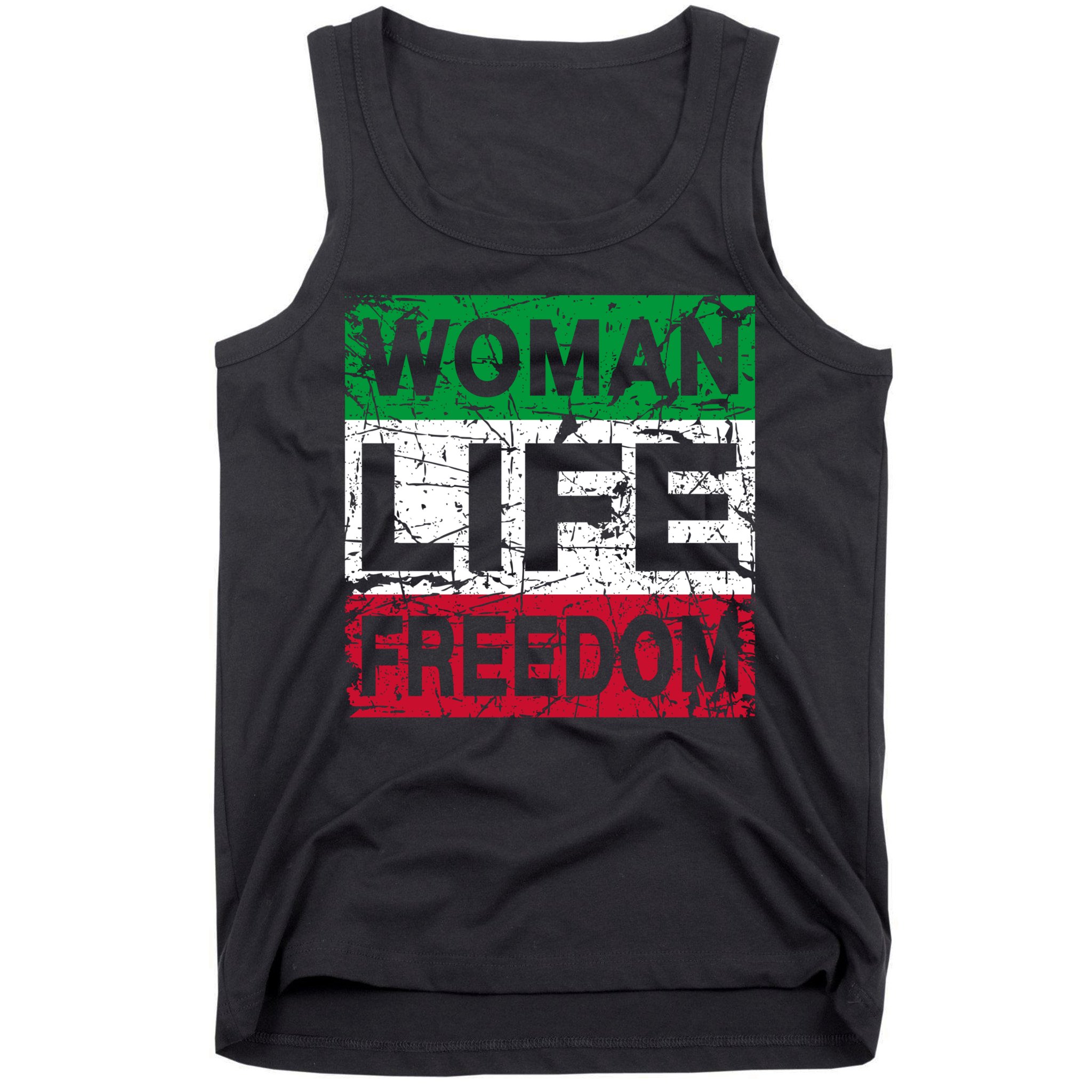 WOMAN LIFE FREEDOM IRAN RISE WITH THE WOMAN Support Woman Tank Top
