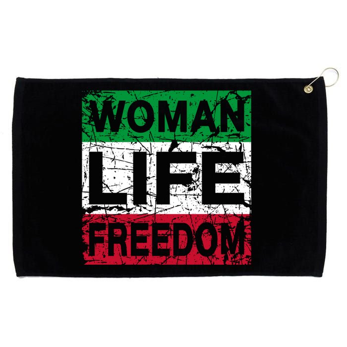 WOMAN LIFE FREEDOM IRAN RISE WITH THE WOMAN Support Woman Grommeted Golf Towel