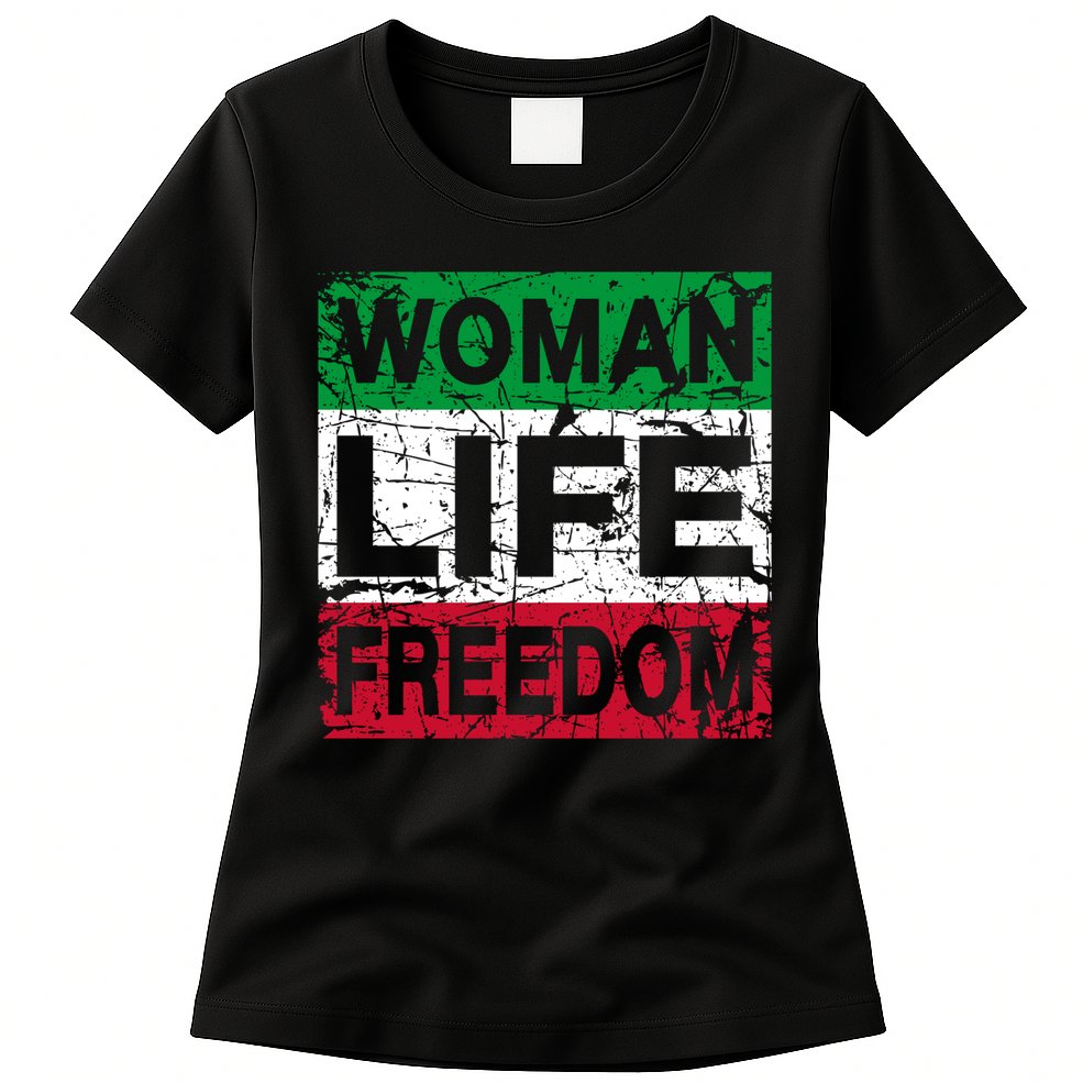 WOMAN LIFE FREEDOM IRAN RISE WITH THE WOMAN Support Woman Womens T-Shirt