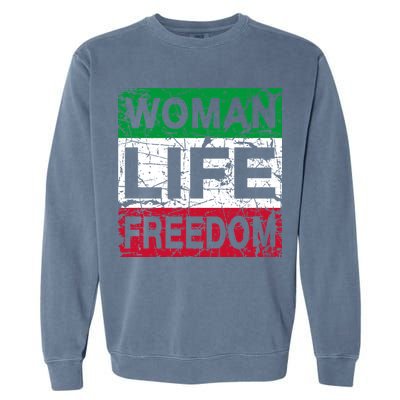 WOMAN LIFE FREEDOM IRAN RISE WITH THE WOMAN Support Woman Garment-Dyed Sweatshirt