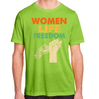 Women Life Freedom Iran Feminist Vintage Adult ChromaSoft Performance T-Shirt