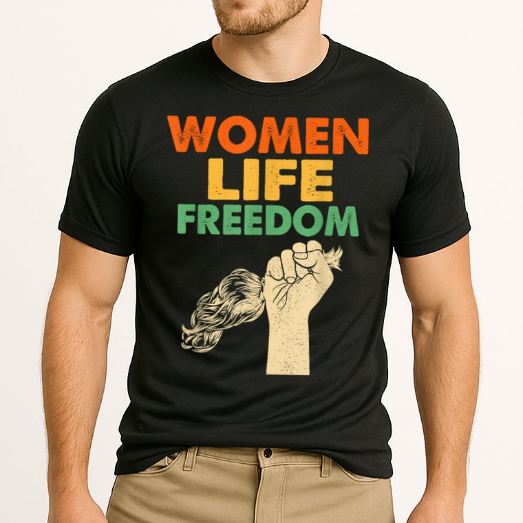 Women Life Freedom Iran Feminist Vintage Cooling Performance Crew T-Shirt