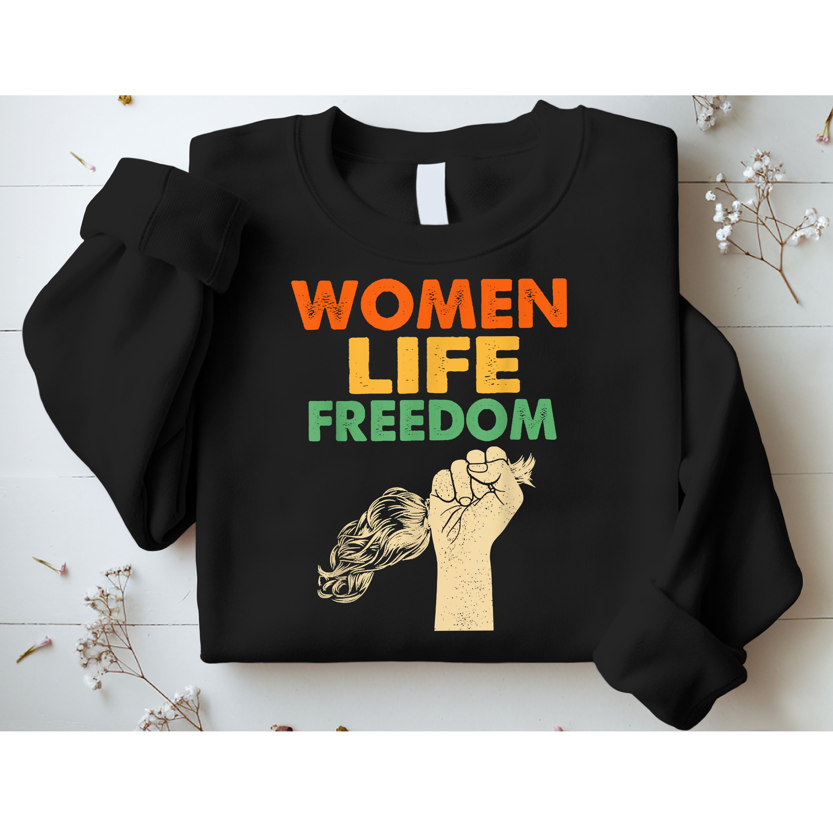 Women Life Freedom Iran Feminist Vintage Sweatshirt