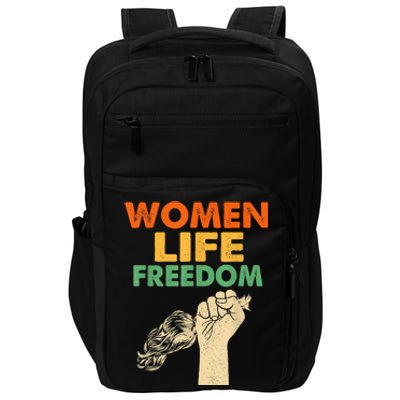 Women Life Freedom Iran Feminist Vintage Impact Tech Backpack