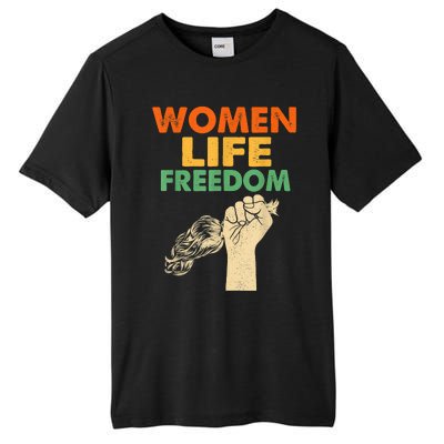 Women Life Freedom Iran Feminist Vintage Tall Fusion ChromaSoft Performance T-Shirt