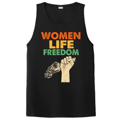 Women Life Freedom Iran Feminist Vintage PosiCharge Competitor Tank