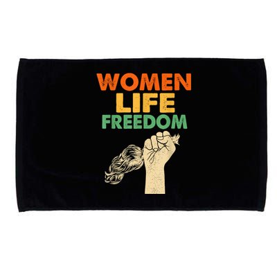 Women Life Freedom Iran Feminist Vintage Microfiber Hand Towel