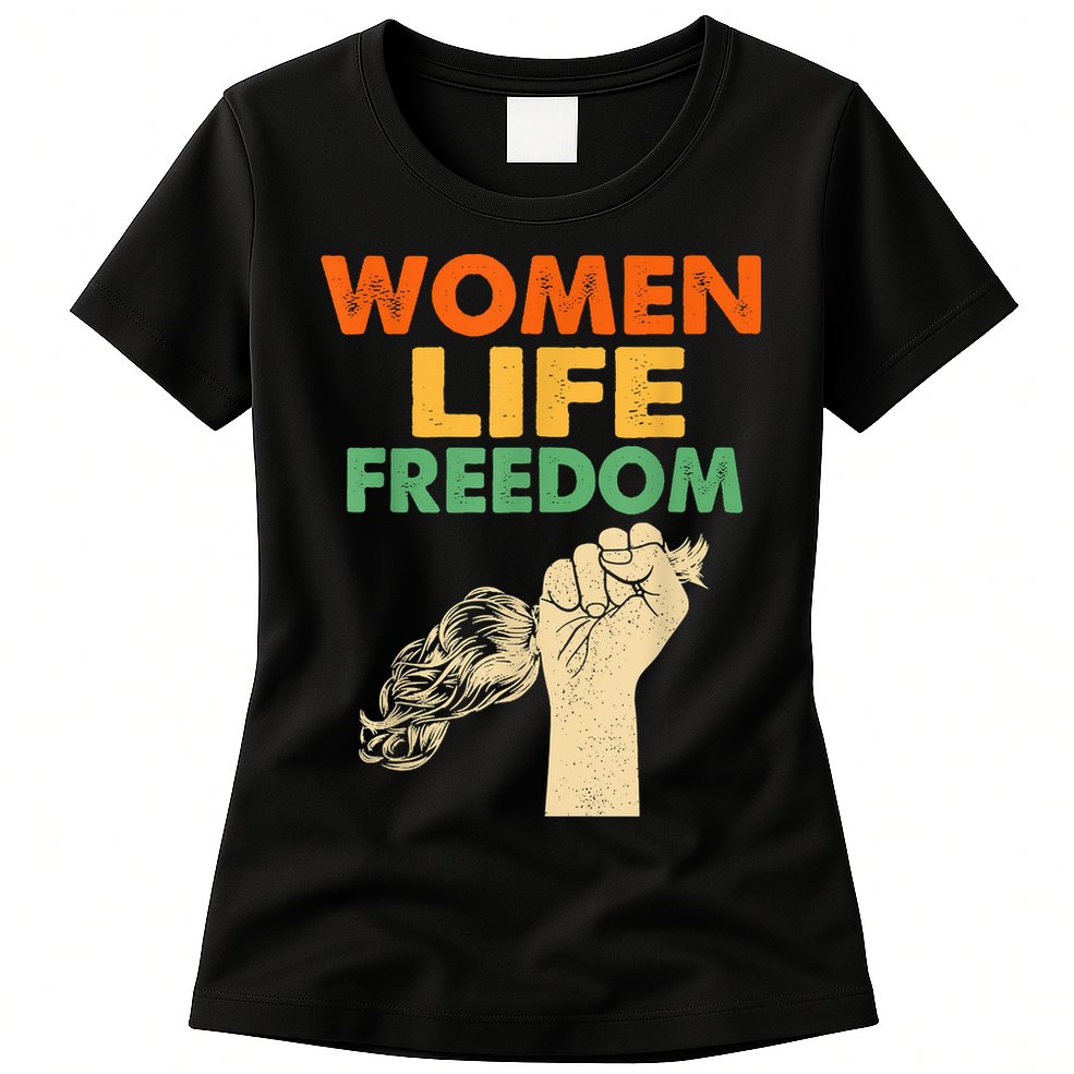 Women Life Freedom Iran Feminist Vintage Womens T-Shirt