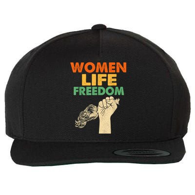 Women Life Freedom Iran Feminist Vintage Wool Snapback Cap