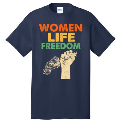 Women Life Freedom Iran Feminist Vintage Tall T-Shirt