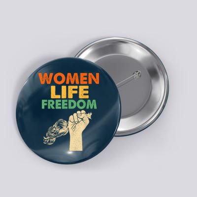 Women Life Freedom Iran Feminist Vintage Button